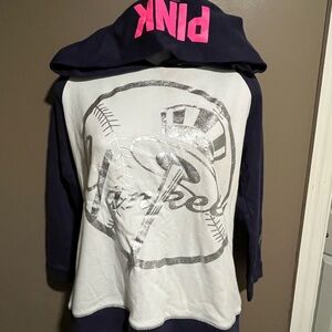 PINK Victoria's Secret woman’s Yankees Shirt - Navy and White
